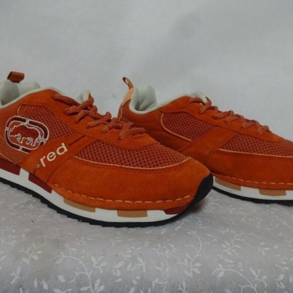 Ecko Red Atomix Womens Size 9 US Orange Leather Lace Up Sneaker Shoes 26035 - Picture 5 of 9